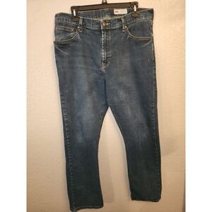Wrangler Regular Fit Jeans Men's 34x30‎ Straight Leg Dark Wash Classic Denim
